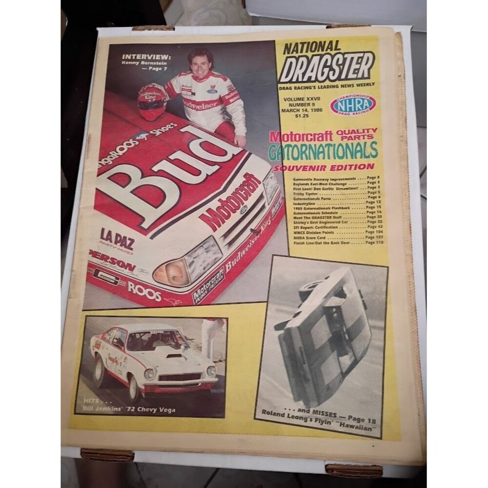 National Dragster - Volume XXVII Number 9 March 14, 1986